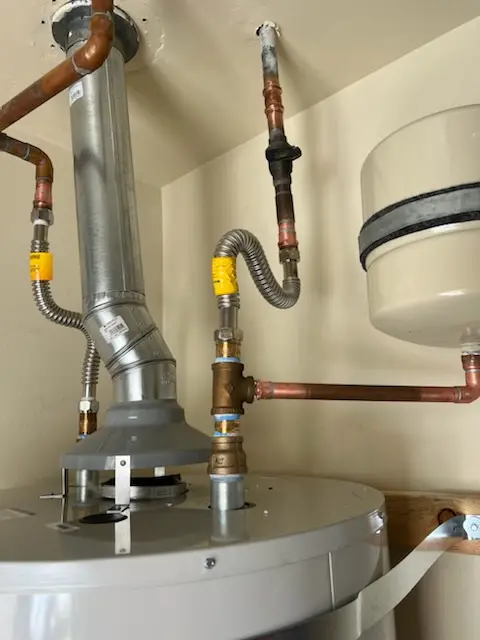 Water heater installation and plumbing repair in West Holland